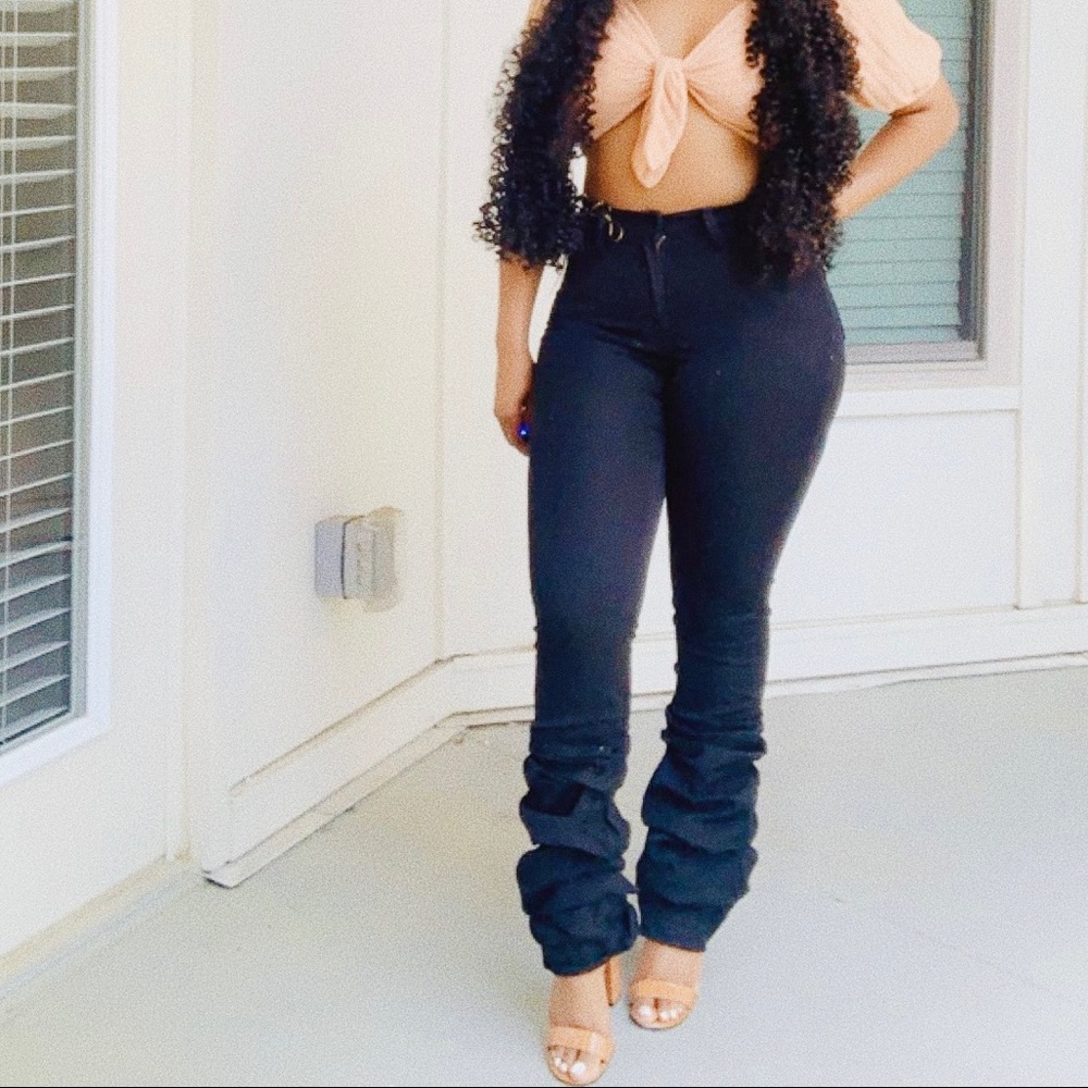 Denim Stacked Jeans
